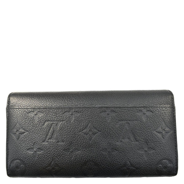 LOUIS VUITTON Sarah Monogram Empreinte Leather Wallet Black