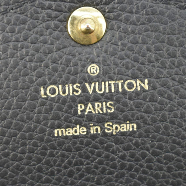 LOUIS VUITTON Sarah Monogram Empreinte Leather Wallet Black