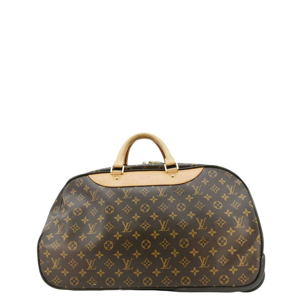 LOUIS VUITTON Eole 50 Monogram Canvas Rolling Luggage Bag Brown