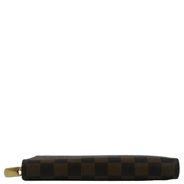 LOUIS VUITTON Damier Ebene Zippy Wallet Brown