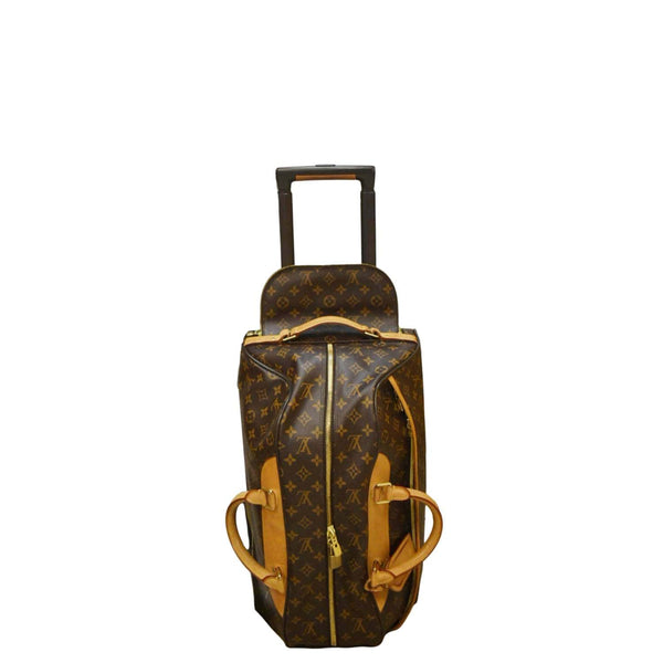 LOUIS VUITTON Eole 50 Monogram Canvas Rolling Luggage Bag Brown