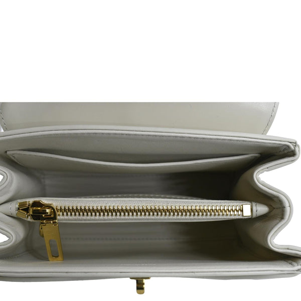 CELINE Laminated Small 16 Leather Shoulder Bag Limestone