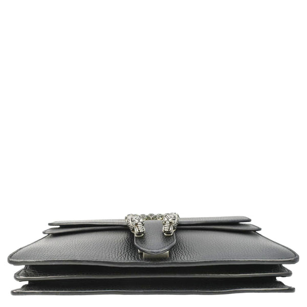 GUCCI Dionysus Small Leather Shoulder Bag Black 400249