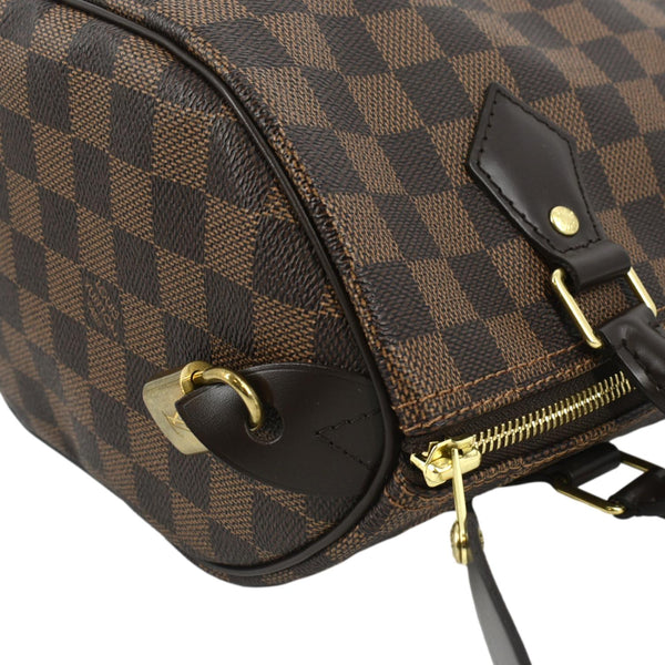LOUIS VUITTON Speedy 25 Damier Ebene Satchel Bag Brown