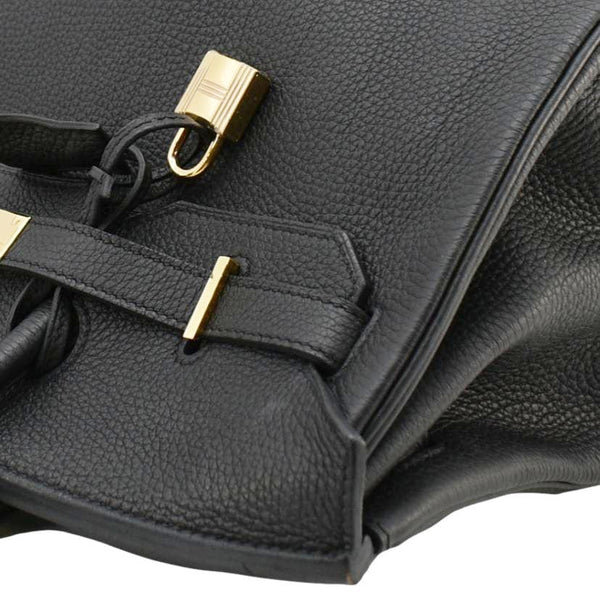 HERMES Birkin 35 Togo Leather Tote Bag Black