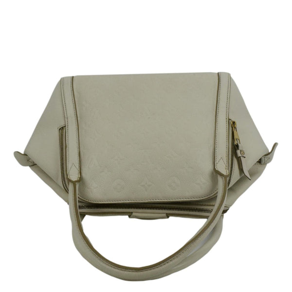 LOUIS VUITTON Marais MM Empreinte Leather Hobo Bag Ivory