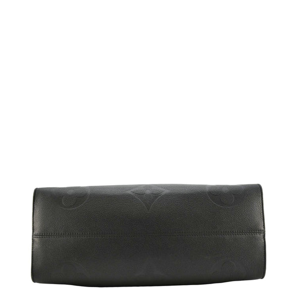 LOUIS VUITTON Onthego GM Monogram Empreinte Leather Tote Bag Black