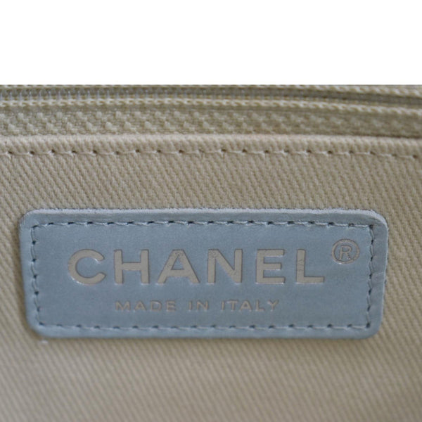 CHANEL Classic Flap Quilted Leather Shoulder Bag Light Blue