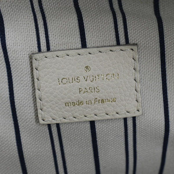 LOUIS VUITTON Marais MM Empreinte Leather Hobo Bag Ivory