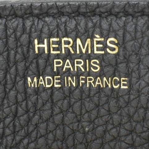 HERMES Birkin 35 Togo Leather Tote Bag Black