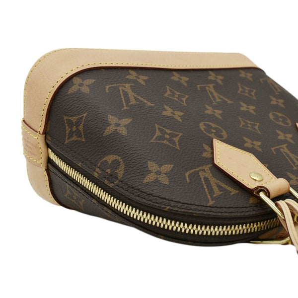 LOUIS VUITTON Alma BB Monogram Canvas Crossbody Bag Brown