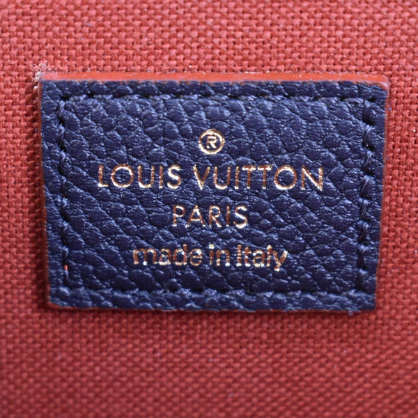 LOUIS VUITTON Felicie Monogram Empreinte Pochette Crossbody Bag Navy Blue