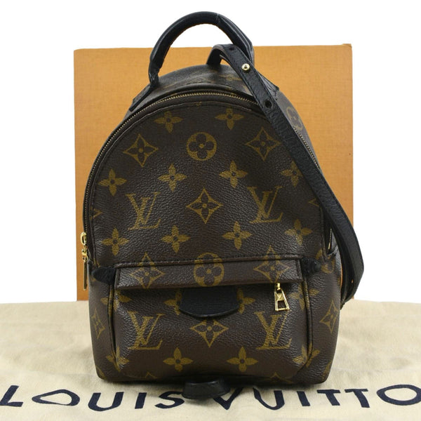 LOUIS VUITTON Palm Springs Mini Monogram Canvas Backpack Brown