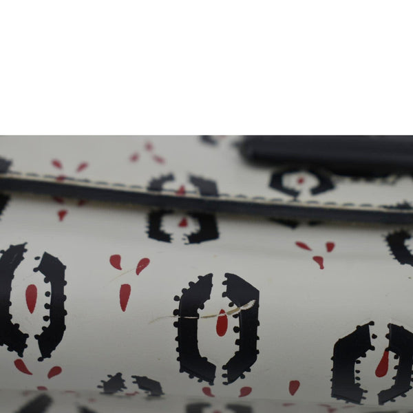 LOUIS VUITTON LV Twist Graphic MM Leather Shoulder Bag Black