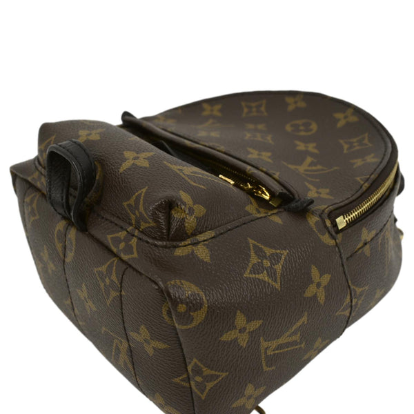 LOUIS VUITTON Palm Springs Mini Monogram Canvas Backpack Brown