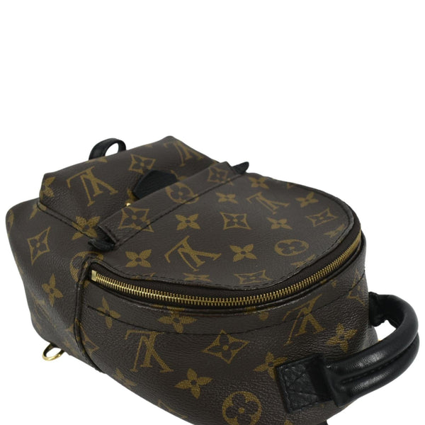 LOUIS VUITTON Palm Springs Mini Monogram Canvas Backpack Brown