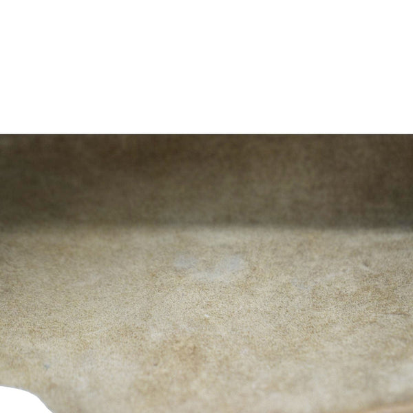 YVES SAINT LAURENT Kate Leather Chain Clutch Crossbody Bag Tan