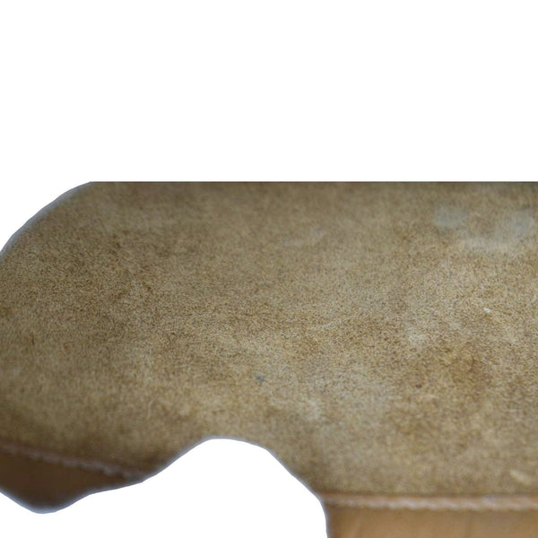 YVES SAINT LAURENT Kate Leather Chain Clutch Crossbody Bag Tan