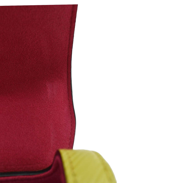 LOUIS VUITTON Twist PM Epi Leather Crossbody Bag red canvas