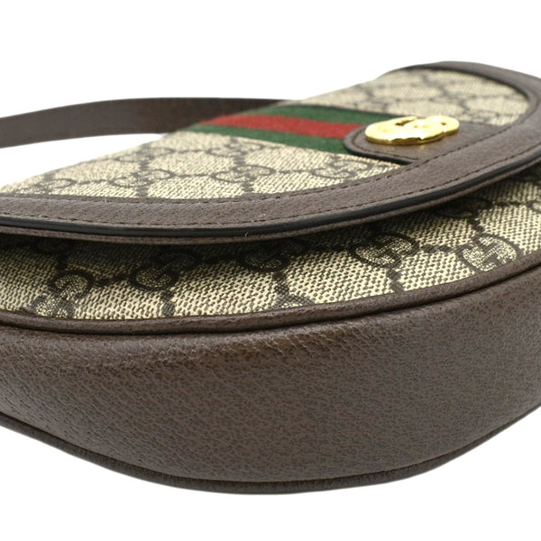 GUCCI Ophidia Mini GG Supreme Canvas Shoulder Bag Beige 757309