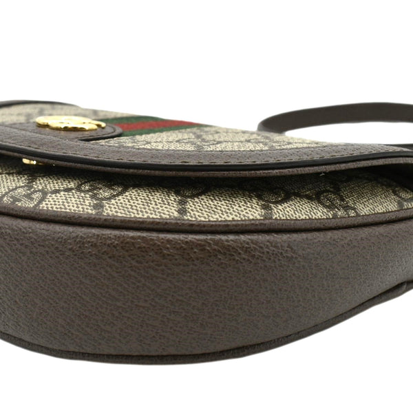 GUCCI Ophidia Mini GG Supreme Canvas Shoulder Bag Beige 757309