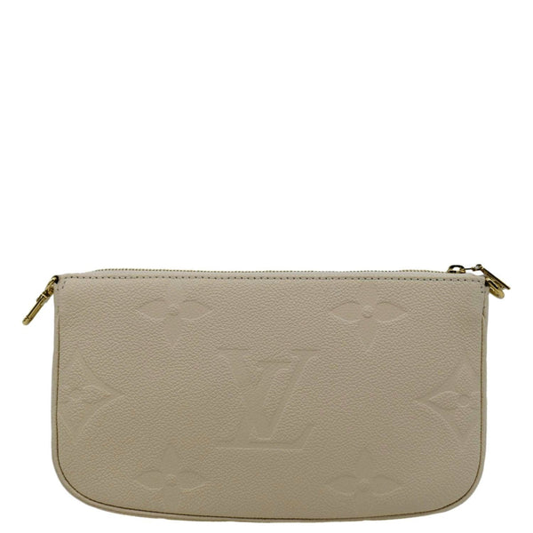 LOUIS VUITTON Multi Pochette Accessoires Monogram Empreinte Shoulder Bag Cream