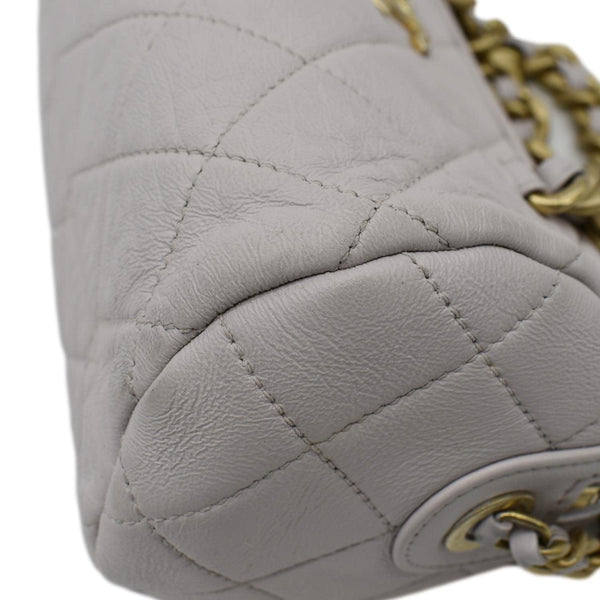 CHANEL mall Quilted Leather Crossbody Bag Light Pink upper right corner look