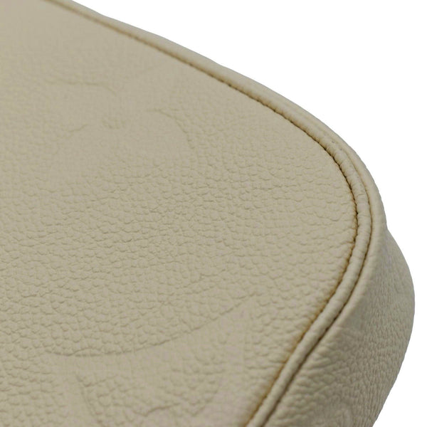 LOUIS VUITTON Multi Pochette Accessoires Monogram Empreinte Shoulder Bag Cream