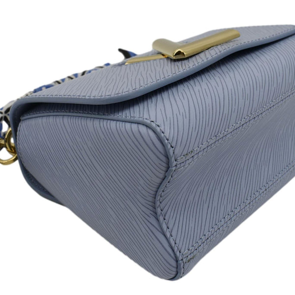 LOUIS VUITTON Twist PM Epi Leather Crossbody Bag Light Blue