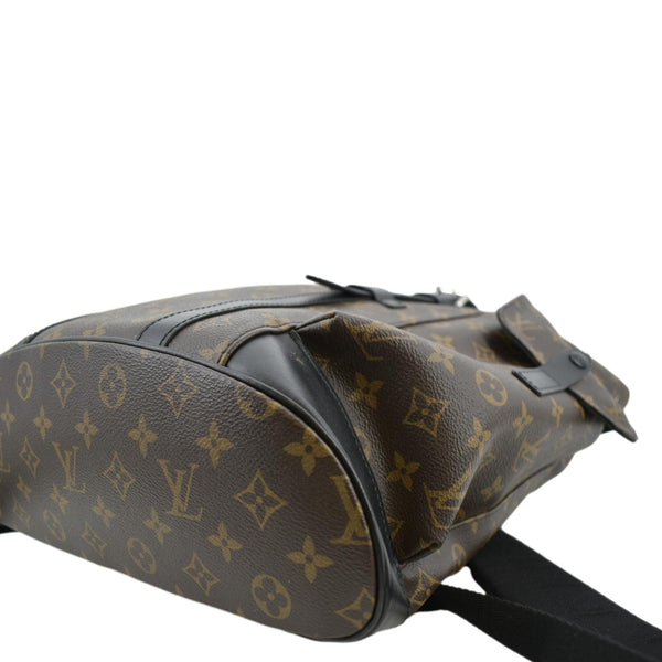 LOUIS VUITTON Christopher Monogram Macassar Canvas Backpack Bag Brown