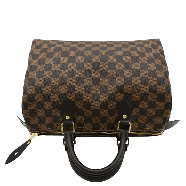 LOUIS VUITTON Speedy 30 Bag Brown upper look