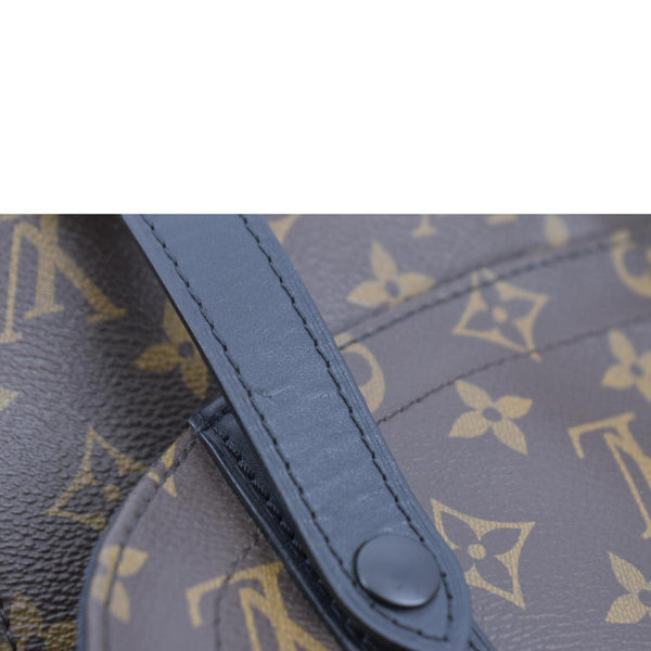 LOUIS VUITTON Christopher Monogram Macassar Canvas Backpack Bag Brown