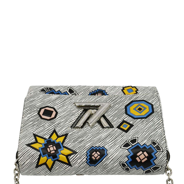 LOUIS VUITTON Epi Leather Shoulder Bag White back seide