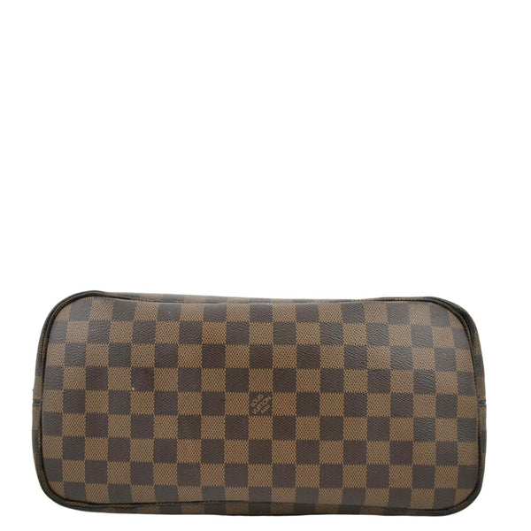 LOUIS VUITTON Neverfull MM Damier Ebene Tote Bag Brown