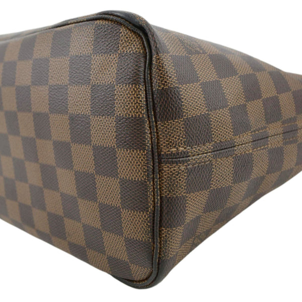 LOUIS VUITTON Neverfull MM Damier Ebene Tote Bag Brown
