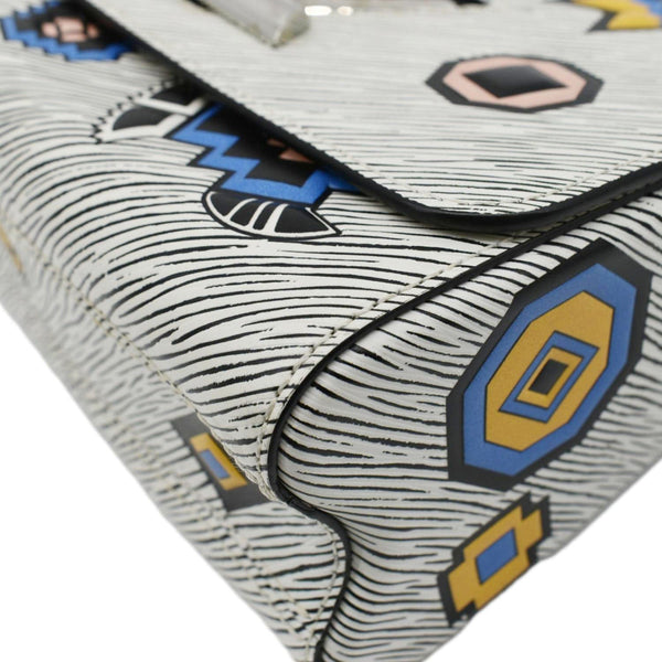 LOUIS VUITTON Epi Leather Shoulder Bag White lower right corner look