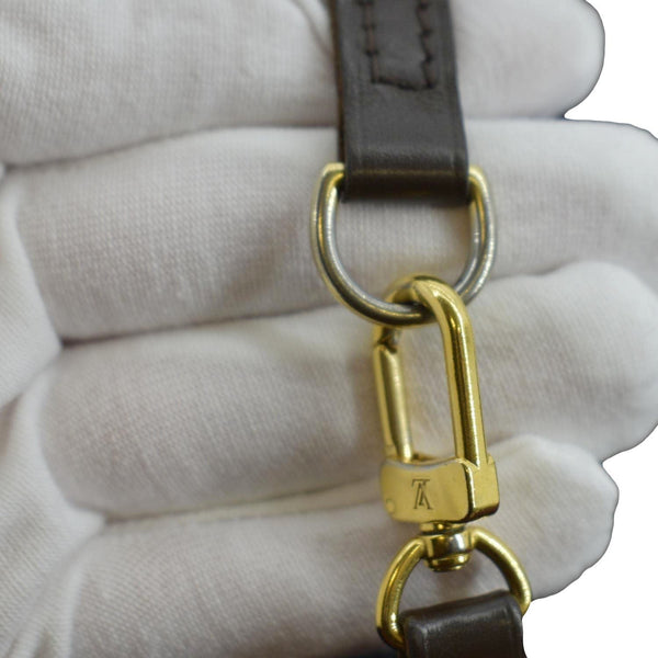 LOUIS VUITTON Neverfull MM Damier Ebene Tote Bag Brown