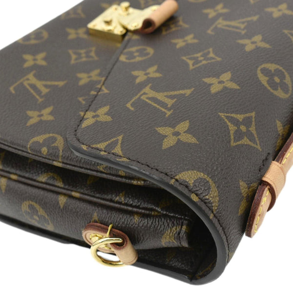 LOUIS VUITTON Metis Pochette Monogram Canvas Crossbody Bag Brown
