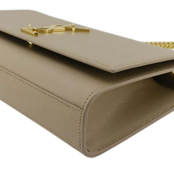 YVES SAINT LAURENT Kate Leather Chain Crossbody Bag Cream