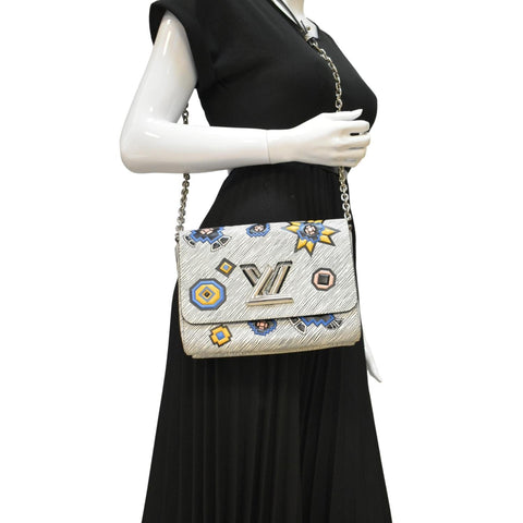 LOUIS VUITTON Epi Leather Shoulder Bag White dummy look