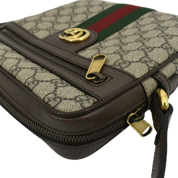 GUCCI Ophidia Small GG Canvas Messenger Bag Beige 547926