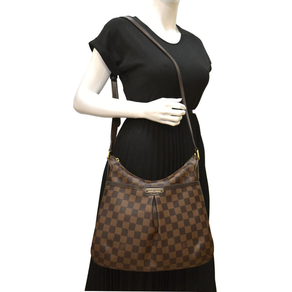 LOUIS VUITTON Bloomsbury PM Damier Ebene Crossbody Bag Brown