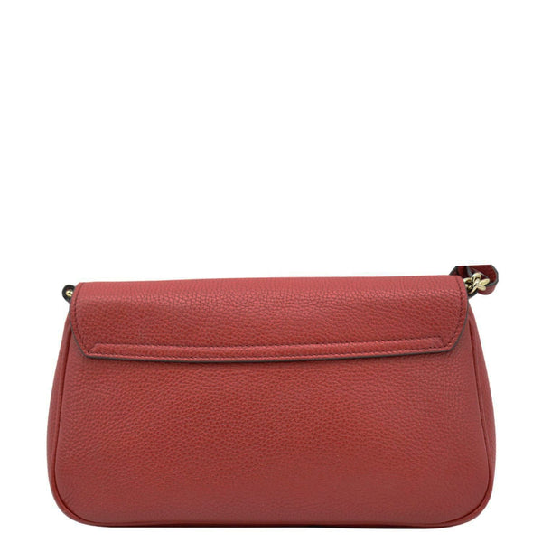 GUCCI Soho GG Flap Leather Chain Crossbody Bag Red 536224