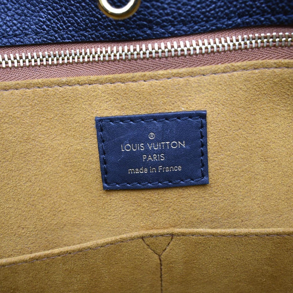 LOUIS VUITTON Onthego GM Monogram Empreinte Leather Tote Bag Black