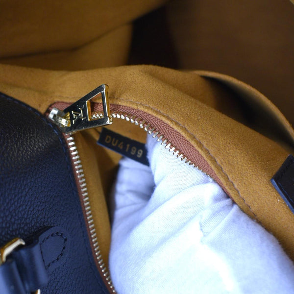 LOUIS VUITTON Onthego GM Monogram Empreinte Leather Tote Bag Black