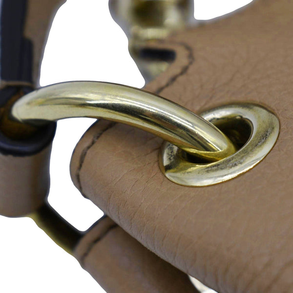 GUCCI Soho Large Pebbled Leather Hobo Shoulder Bag Tan 536194