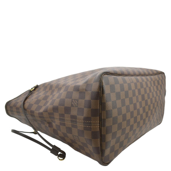 LOUIS VUITTON Neverfull GM Damier Ebene Tote Shoulder Bag Brown
