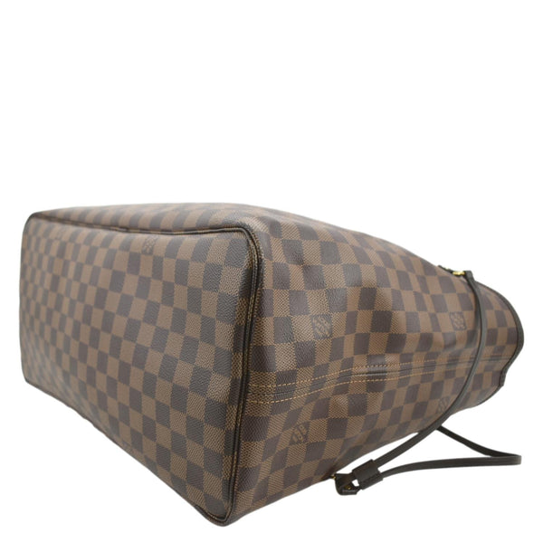 LOUIS VUITTON Neverfull GM Damier Ebene Tote Shoulder Bag Brown