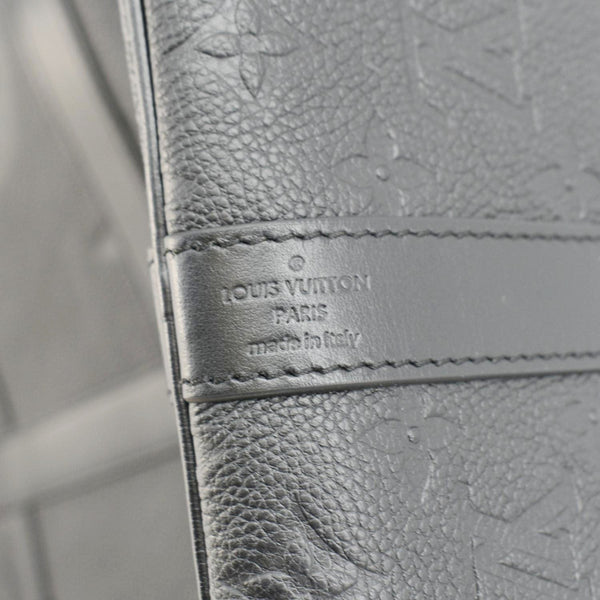 LOUIS VUITTON Keepall Bandouliere 45 Monogram Empreinte Giant Travel Bag Black