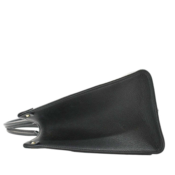 LOUIS VUITTON Onthego MM Monogram Empreinte Leather Tote Bag Bicolor